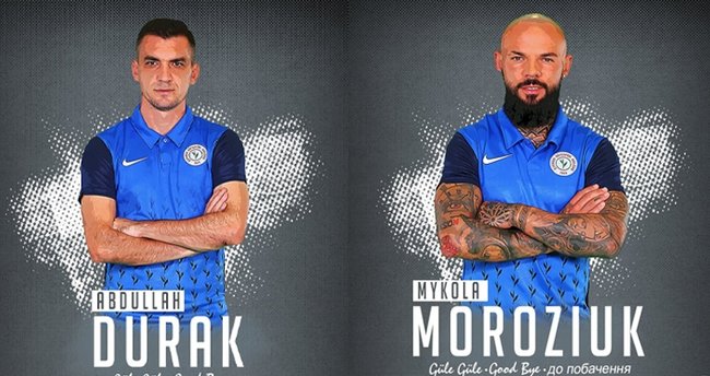 aykur Rizespor`dan Moroziuk ve Abdullah Durak`a veda