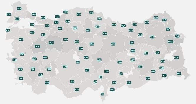 Dou Karadeniz`de vaka says en fazla olan il Rize oldu